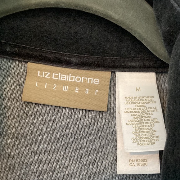 Liz Claiborne Lizwear Grey Velour Pants and Jacket - Picture 6 of 13
